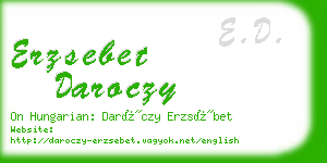 erzsebet daroczy business card